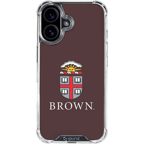 Brown University Primary Logo iPhone 16 Clear Case