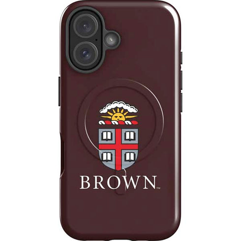 Brown University Primary Logo iPhone 16 Magsafe Impact Case