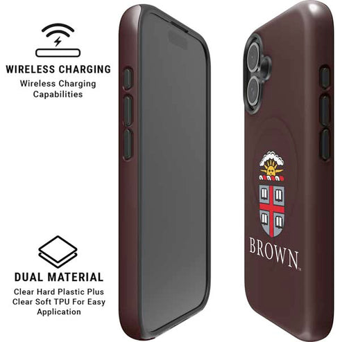 Brown University Primary Logo iPhone 16 Magsafe Impact Case