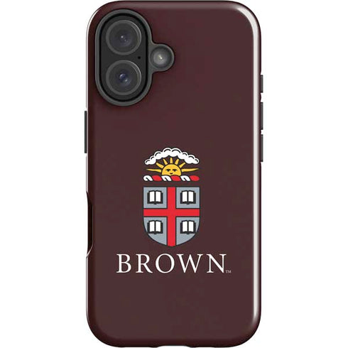 Brown University Primary Logo iPhone 16 Plus Impact Case