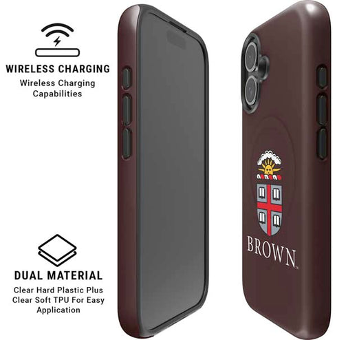 Brown University Primary Logo iPhone 16 Plus Magsafe Impact Case