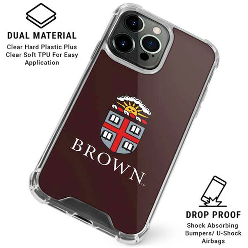 Brown University Primary Logo iPhone 16 Pro Clear Case
