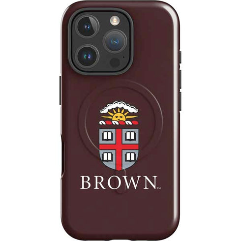 Brown University Primary Logo iPhone 16 Pro Magsafe Impact Case