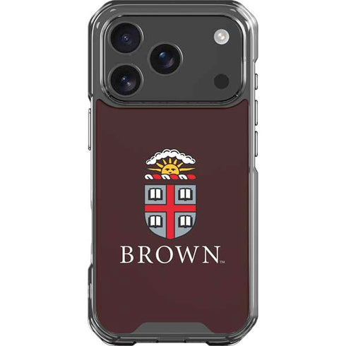 Brown University Primary Logo iPhone 17 Pro Clear Case