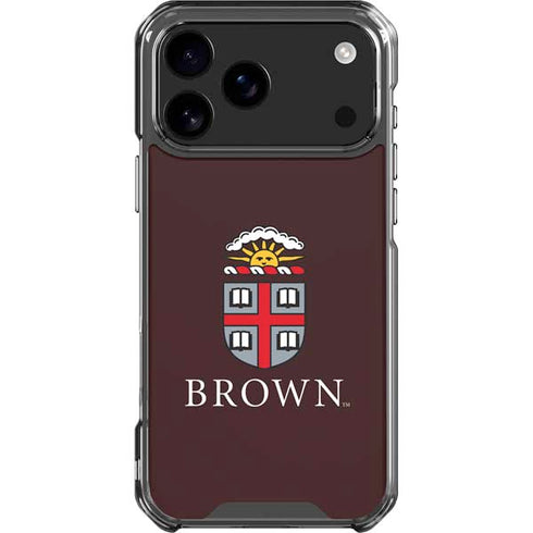 Brown University Primary Logo iPhone 17 Pro Max Clear Case