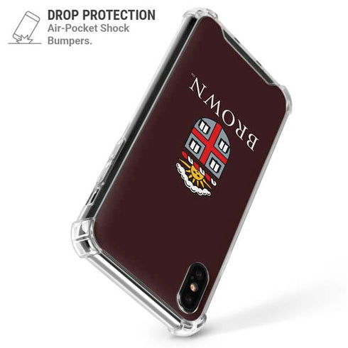 Brown University Primary Logo iPhone X/XS Clear Case