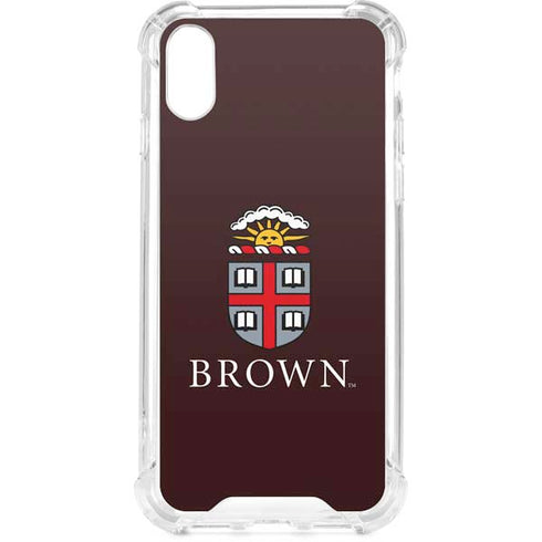 Brown University Primary Logo iPhone XS Clear Case