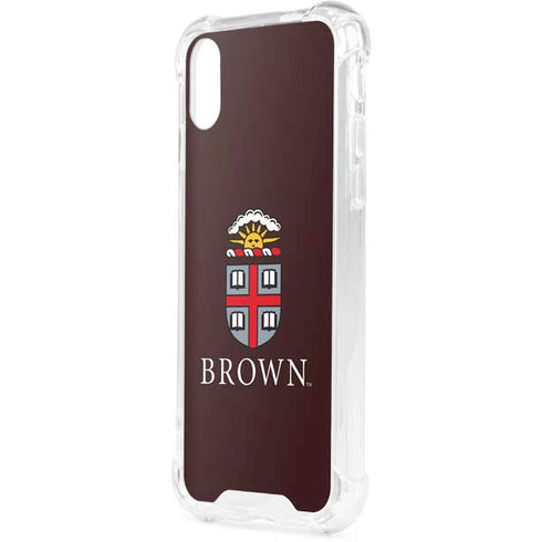 Brown University Primary Logo iPhone XS Clear Case