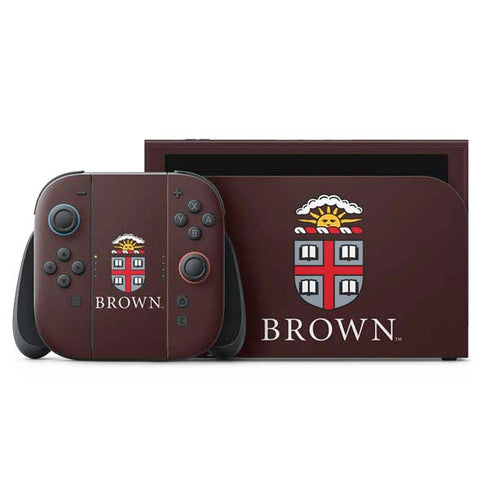 Brown University Primary Logo Nintendo Switch 2 (2025) with Joy-Con Skin