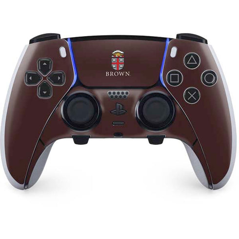 Brown University Primary Logo PS5 DualSense Edge Pro Controller Skin