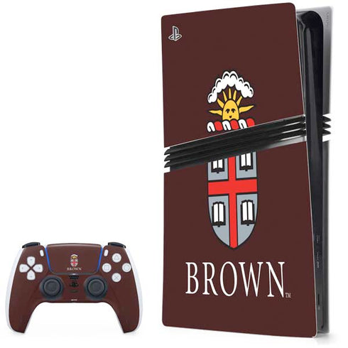 Brown University Primary Logo PS5 Pro Bundle Skin