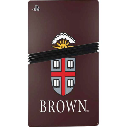 Brown University Primary Logo PS5 Pro Disk Bundle Skin