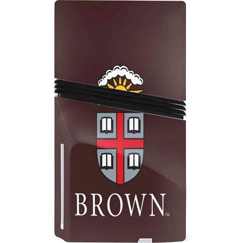 Brown University Primary Logo PS5 Pro Disk Bundle Skin