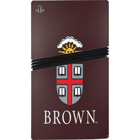 Brown University Primary Logo PS5 Pro Disk Console Skin