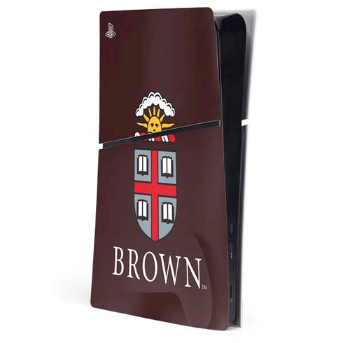 Brown University Primary Logo PS5 Slim Digital Edition Console Skin