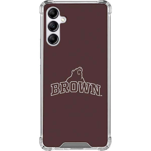 Brown University Outlined Gabb Phone 4 Clear Case