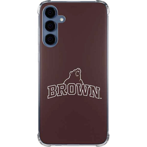 Brown University Outlined Galaxy A55 5G Clear Case