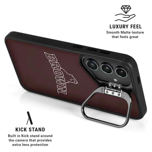 Brown University Outlined Galaxy S24 FE Kickstand Case
