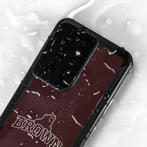 Brown University Outlined Galaxy S24 Ultra Waterproof Case