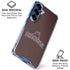 Brown University Outlined Galaxy S25 Plus Clear Case