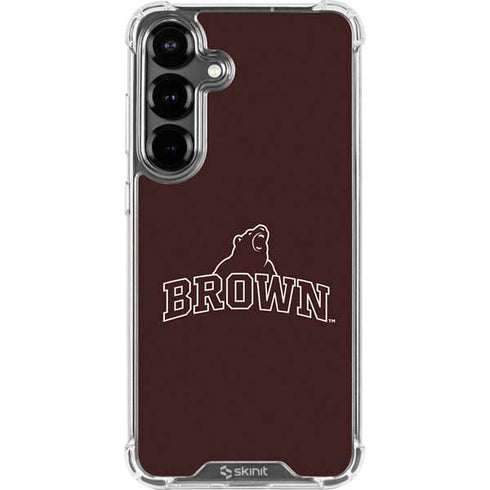 Brown University Outlined Galaxy S26 Clear Case