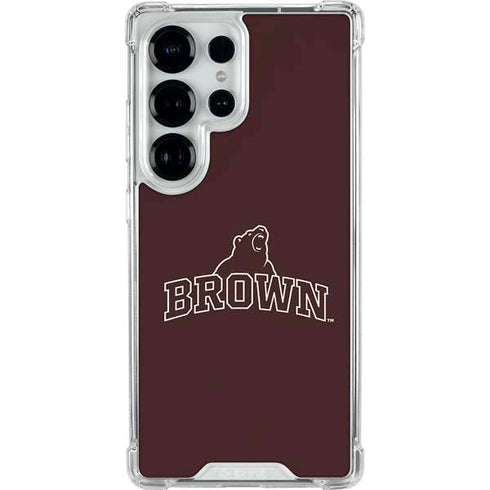 Brown University Outlined Galaxy S26 Ultra Clear Case
