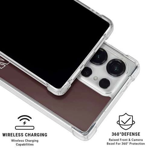 Brown University Outlined Galaxy S26 Ultra Clear Case
