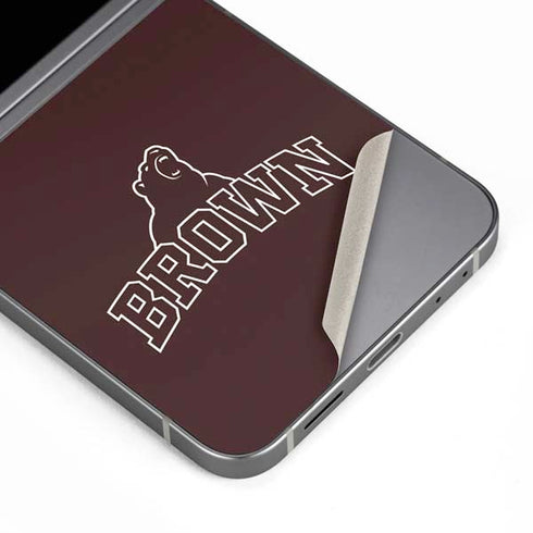 Brown University Outlined Galaxy Z Flip6 Skin