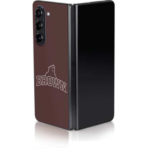Brown University Outlined Galaxy Z Fold5 5G Skin