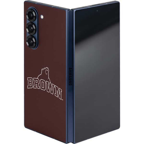 Brown University Outlined Galaxy Z Fold6 Skin