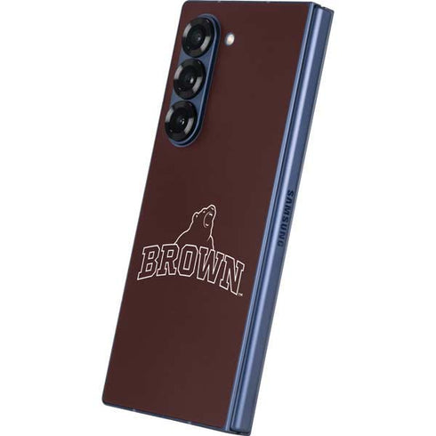 Brown University Outlined Galaxy Z Fold6 Skin