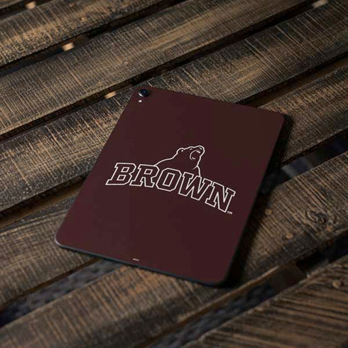 Brown University Outlined Apple iPad Pro Skin