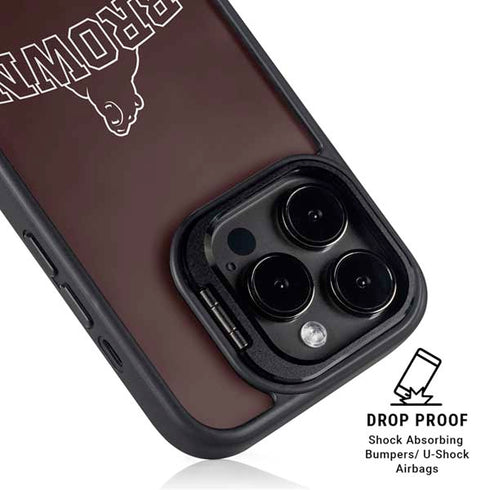 Brown University Outlined iPhone 13 Pro Max Kickstand Case
