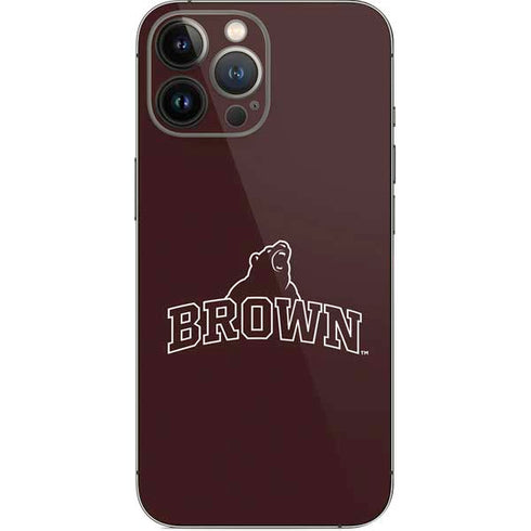 Brown University Outlined iPhone 15 Pro Max Skin