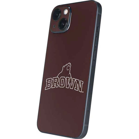 Brown University Outlined iPhone 15 Skin