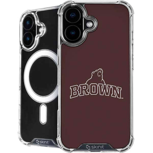 Brown University Outlined iPhone 16 MagSafe Case