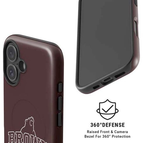 Brown University Outlined iPhone 16 Magsafe Impact Case