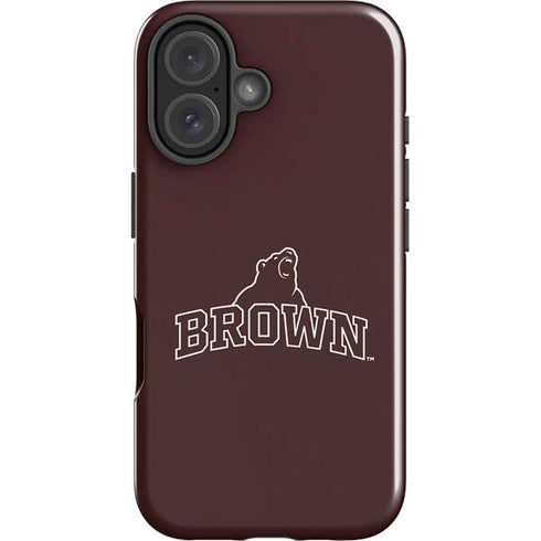 Brown University Outlined iPhone 16 Plus Impact Case