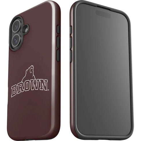 Brown University Outlined iPhone 16 Plus Impact Case