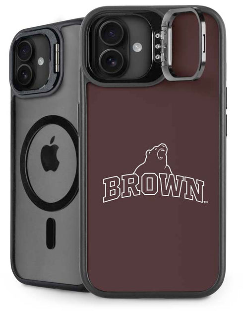 Brown University Outlined iPhone 16 Plus Kickstand Case