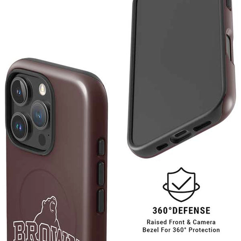 Brown University Outlined iPhone 16 Pro Magsafe Impact Case