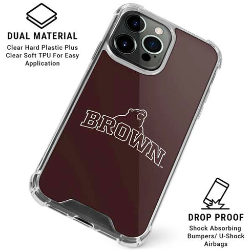 Brown University Outlined iPhone 16 Pro Max Clear Case