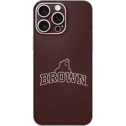 Brown University Outlined iPhone 16 Pro Max Skin