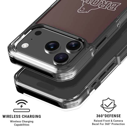 Brown University Outlined iPhone 18 Pro Clear Case