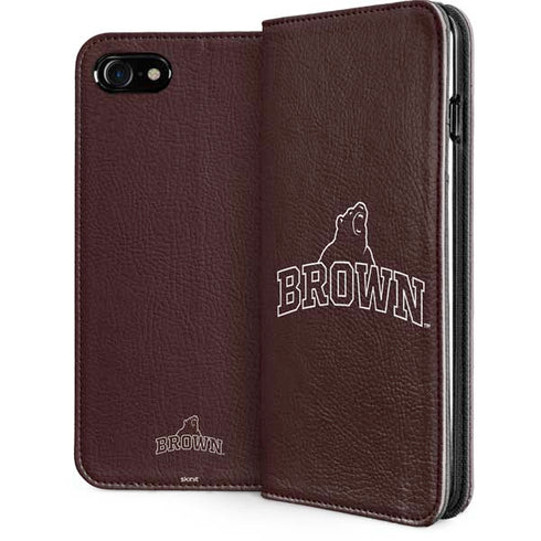 Brown University Outlined iPhone SE (2nd & 3rd Gen) Folio Case