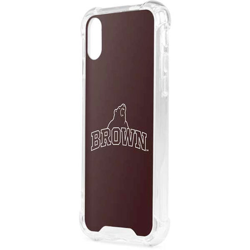 Brown University Outlined iPhone XS Clear Case