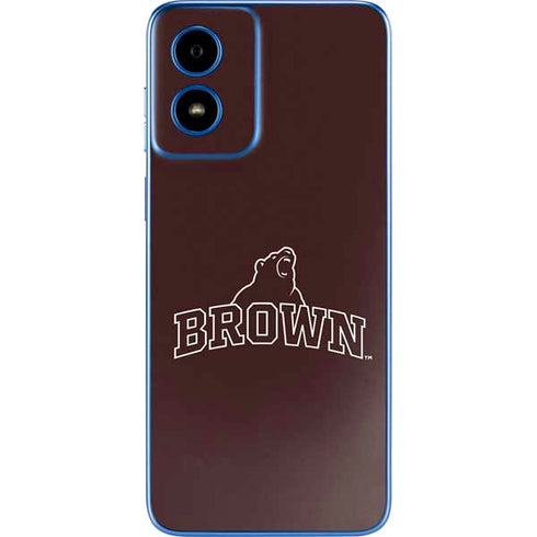 Brown University Outlined Moto G Play 4G (2024) Skin