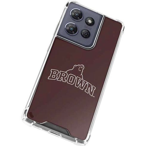 Brown University Outlined Moto G Play 5G (2025) Clear Case