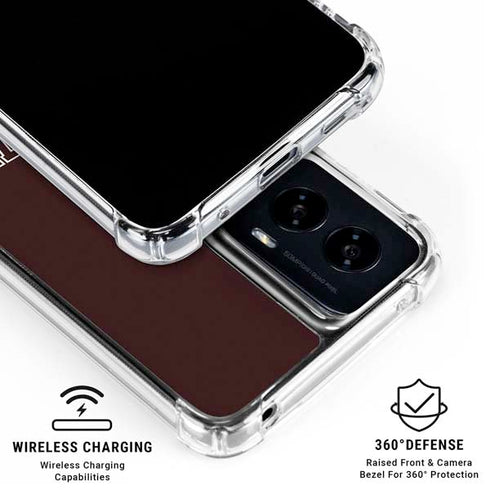 Brown University Outlined Moto G Power 5G (2024) Clear Case