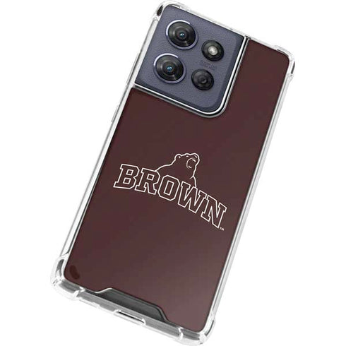 Brown University Outlined Moto G Power 5G (2025) Clear Case